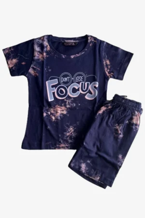 Purple Tie Dye shorts set