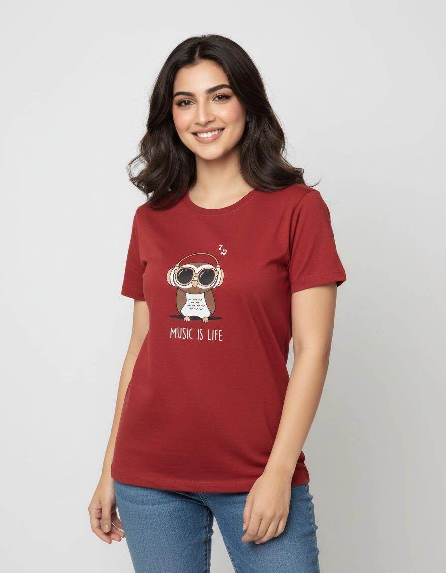 Solid T shirt