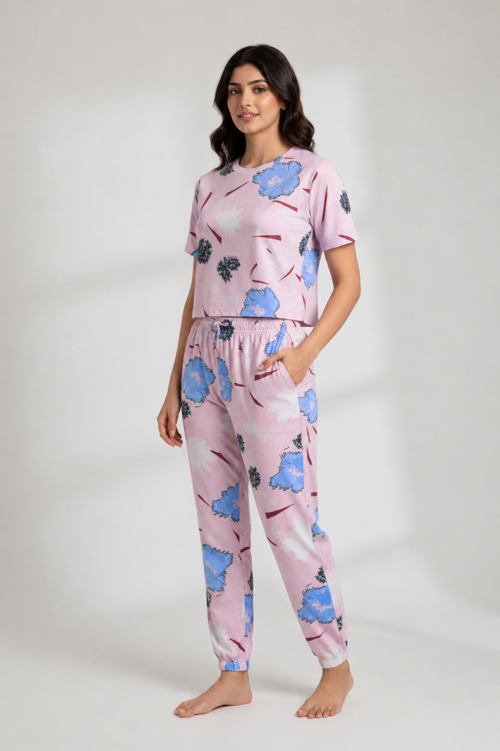 Crop Top  Jogger Set