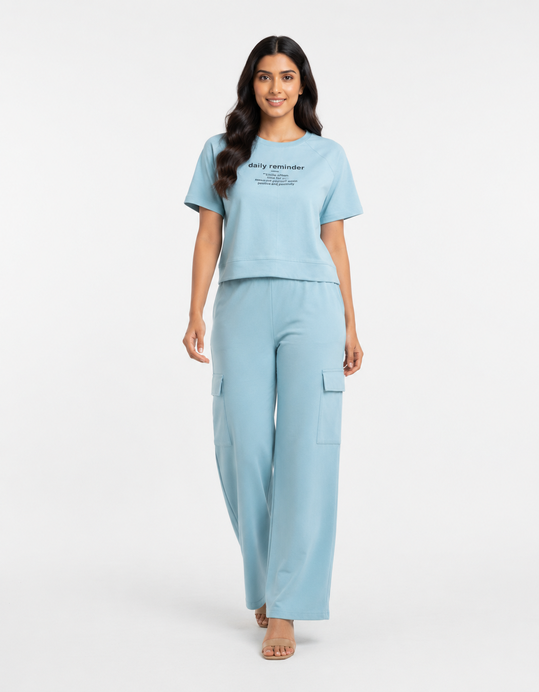 Crop Top  Cargo Pant Set
