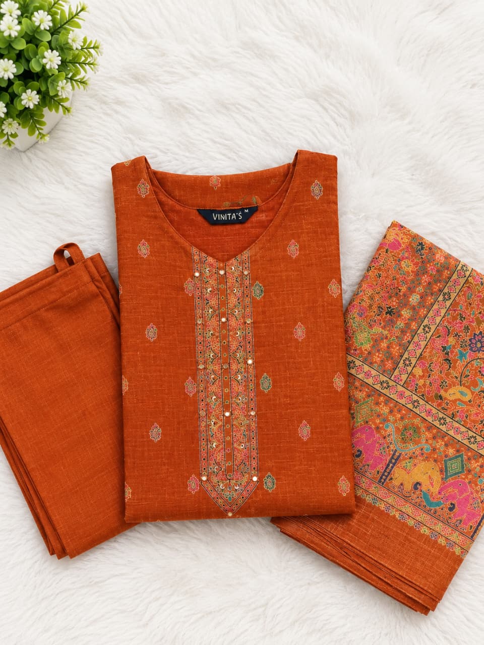 Kurti Set With Dupatta - View 2