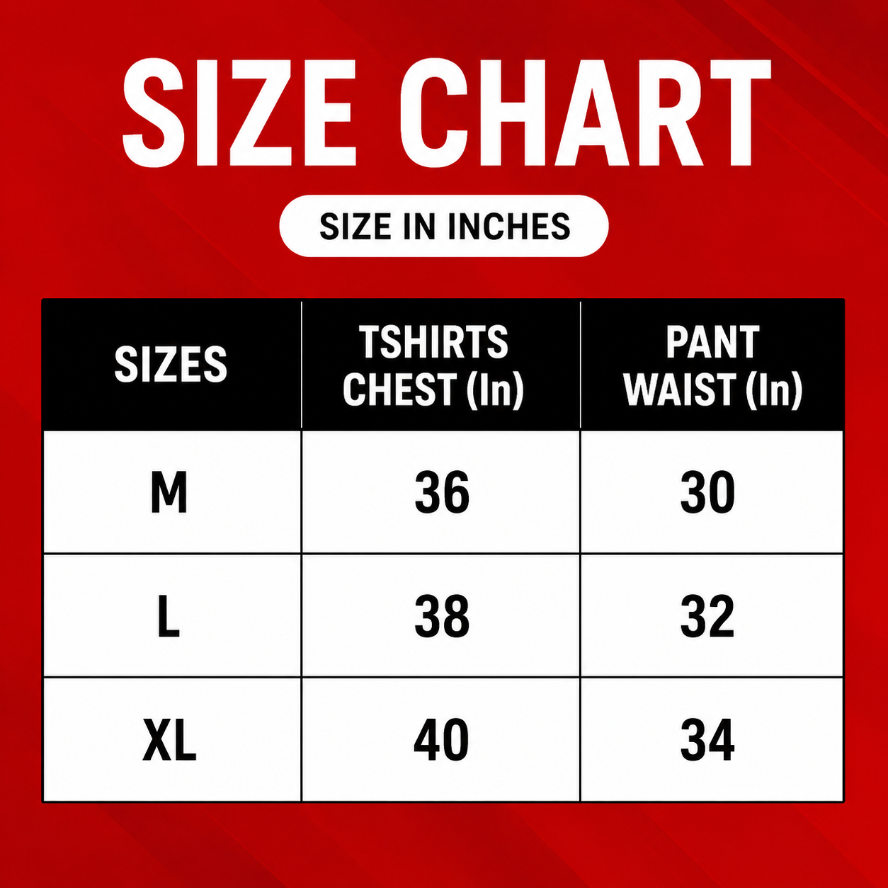 Size Chart Image 1