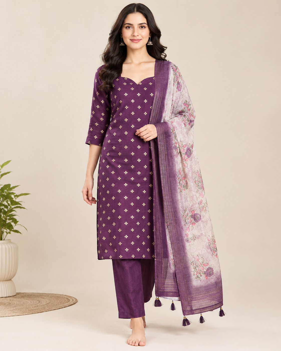 Kurti Set With Dupatta
