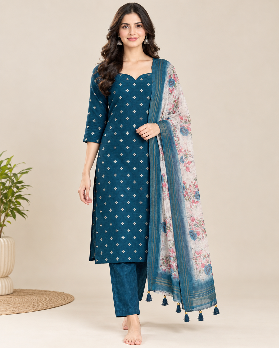 Kurti Set With Dupatta