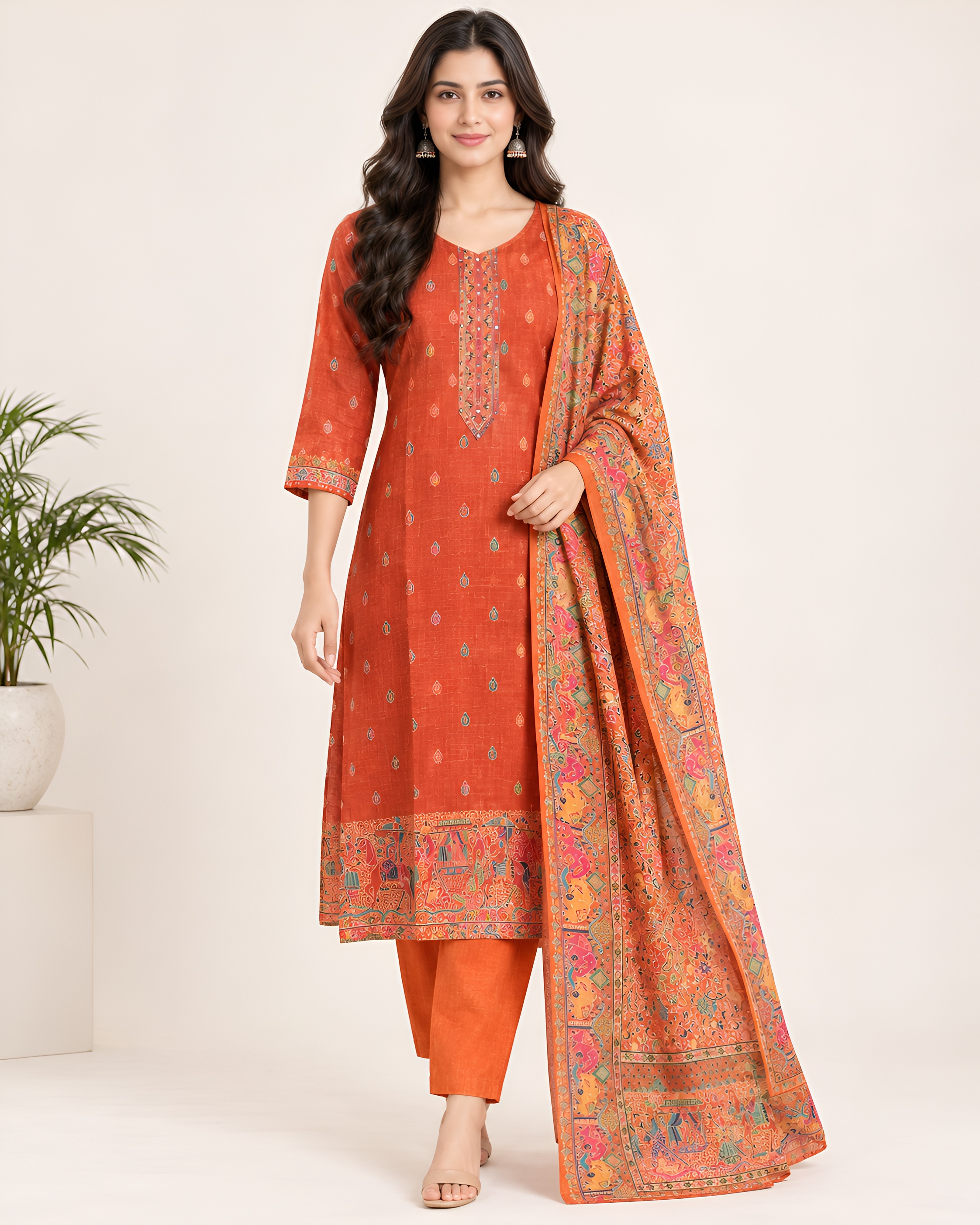 Kurti Set With Dupatta