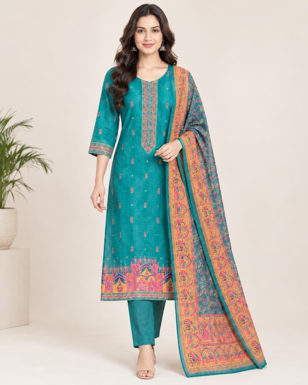 Kurti Set With Dupatta