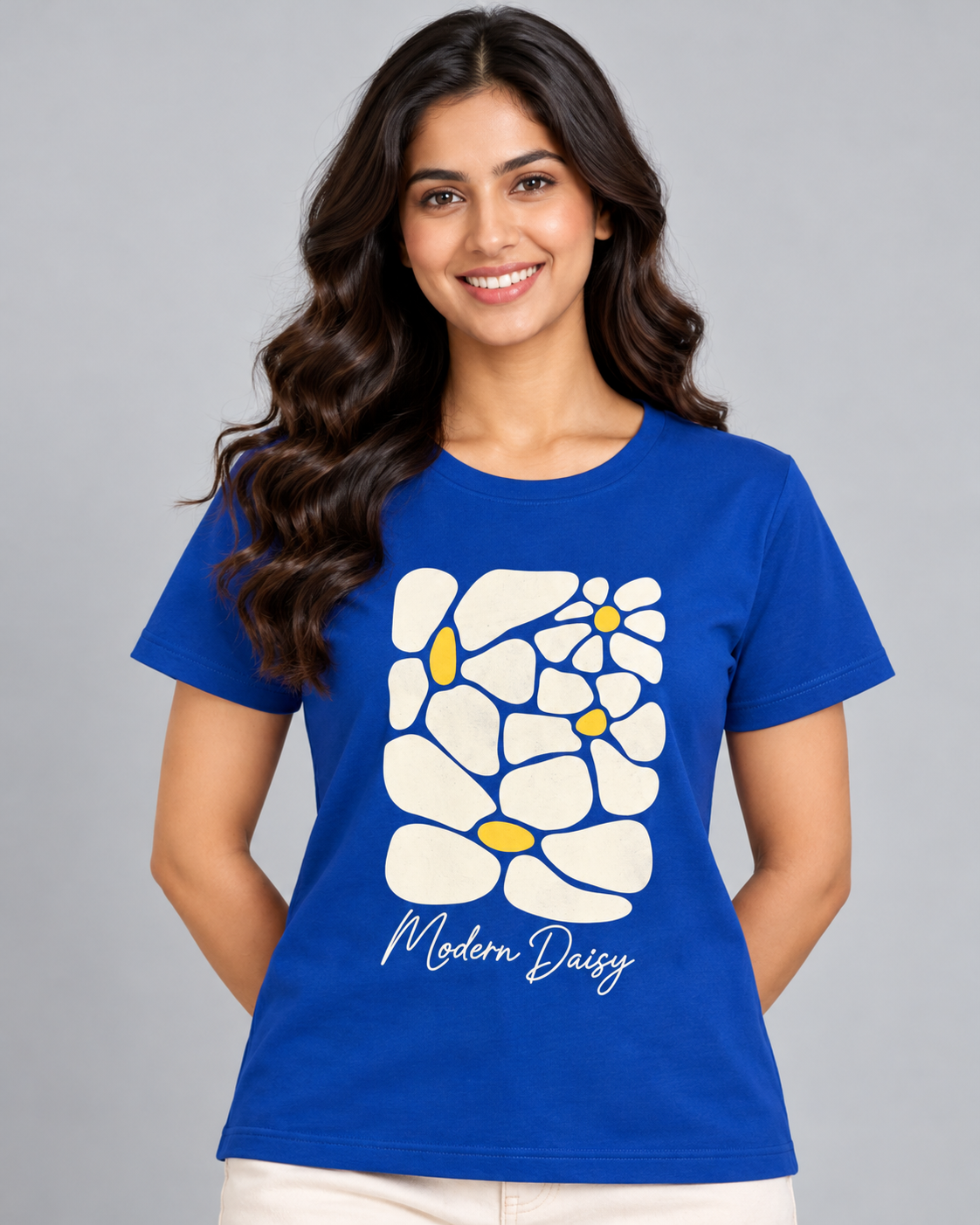 Royal Blue Solid T shirt