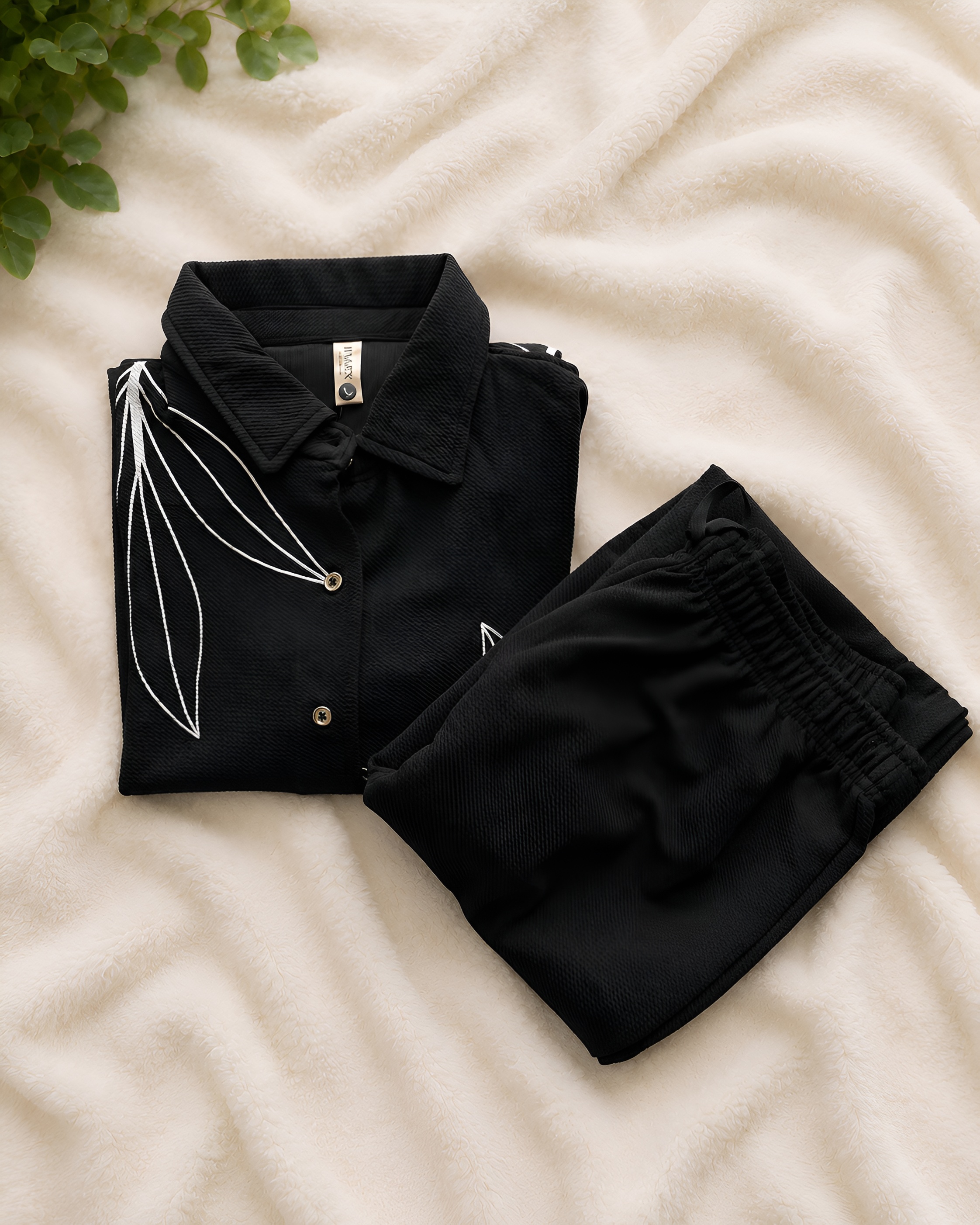 Black Collar Palazzo set - View 2
