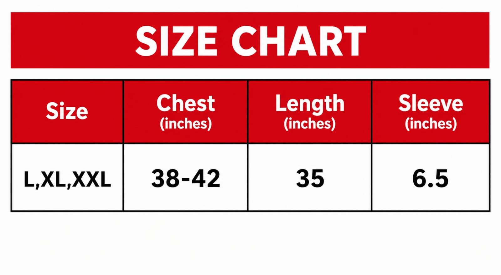 Size Chart Image 1