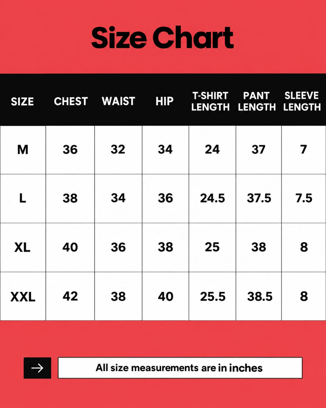 Size Chart Image 1