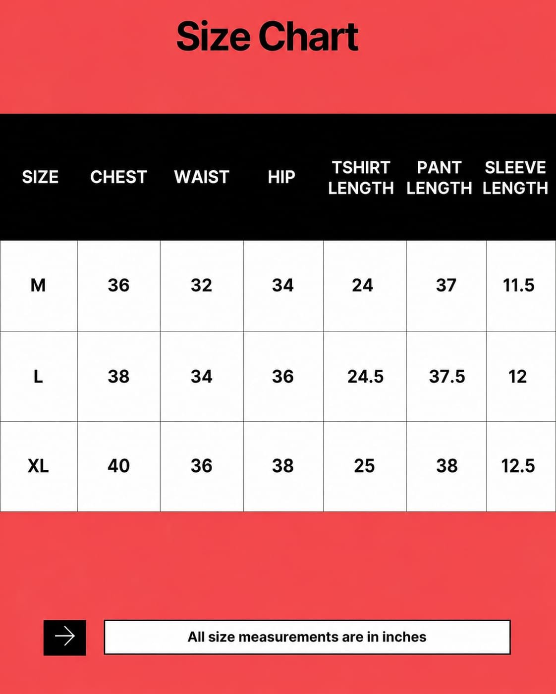 Size Chart Image 1