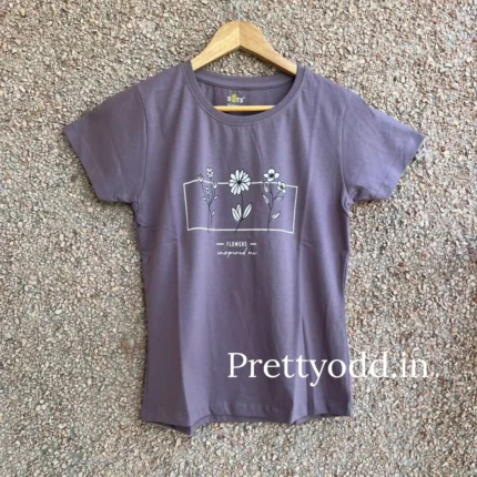 Purple Solid T-Shirt for Women | Vibrant & Trendy