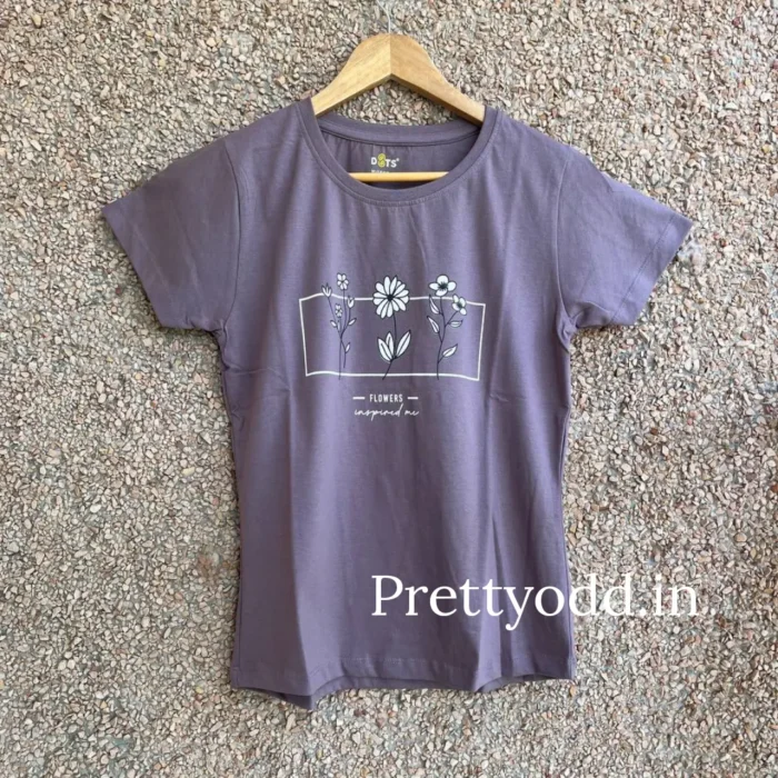 Purple Solid T-Shirt for Women | Vibrant & Trendy