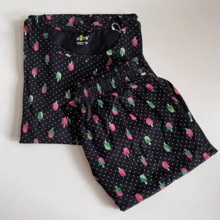 Classic Black Capri Set - Relaxed Fit