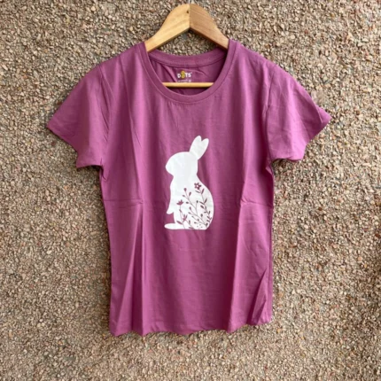 Purple Solid T-Shirt for Women - Trendy & Soft