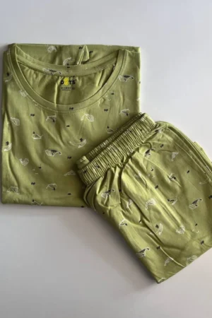 Green shorts sets