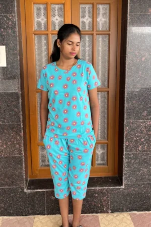 Blue Capri Set