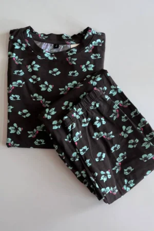 Brown Crop top and jogger Pant Co-Ord Set