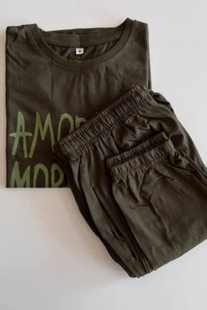 Dark green jogger Co-Ord Set