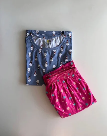 Blue printed Pyjama Set