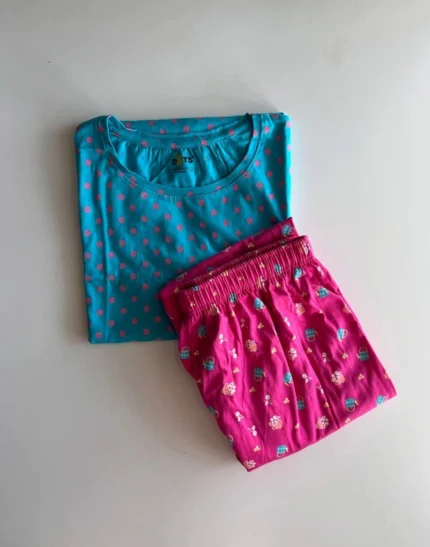 Blue printed Pyjama Set