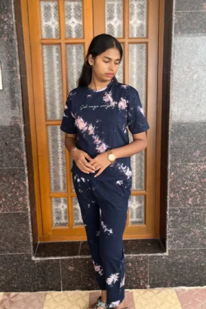 Navy Tie and Dye co ord set