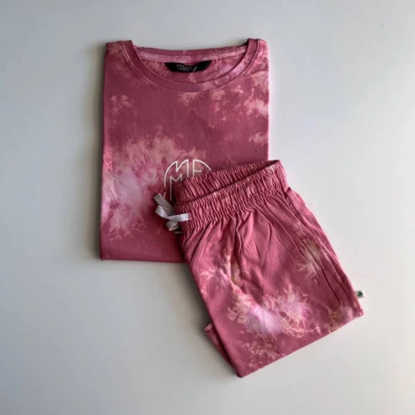 Pink Tie and Dye shorts sets
