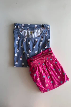 Blue printed Pyjama Set