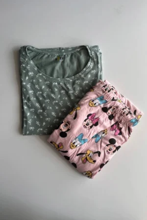 Green Printed Pyjama Set