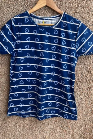 Blue Printed tshirt