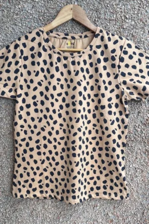 Brown Printed tshirt