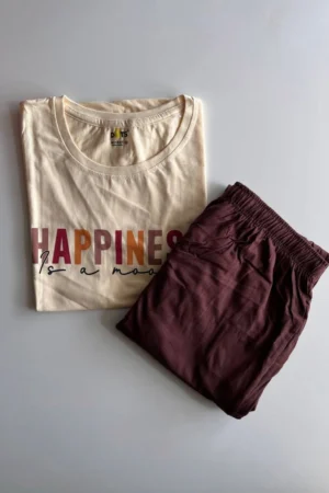 sandal Solid Pyjama Set