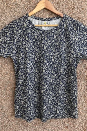 Navy Printed tshirt