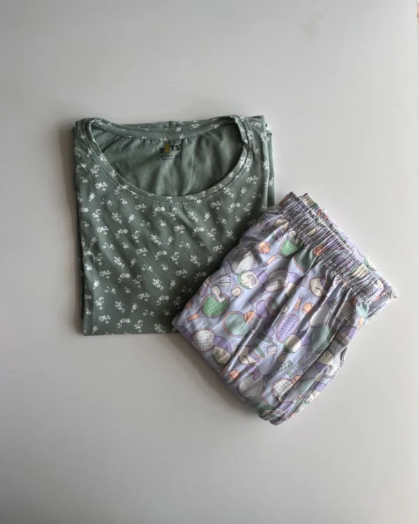 Green Capri Set