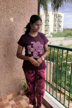 Wine Pyjama Set