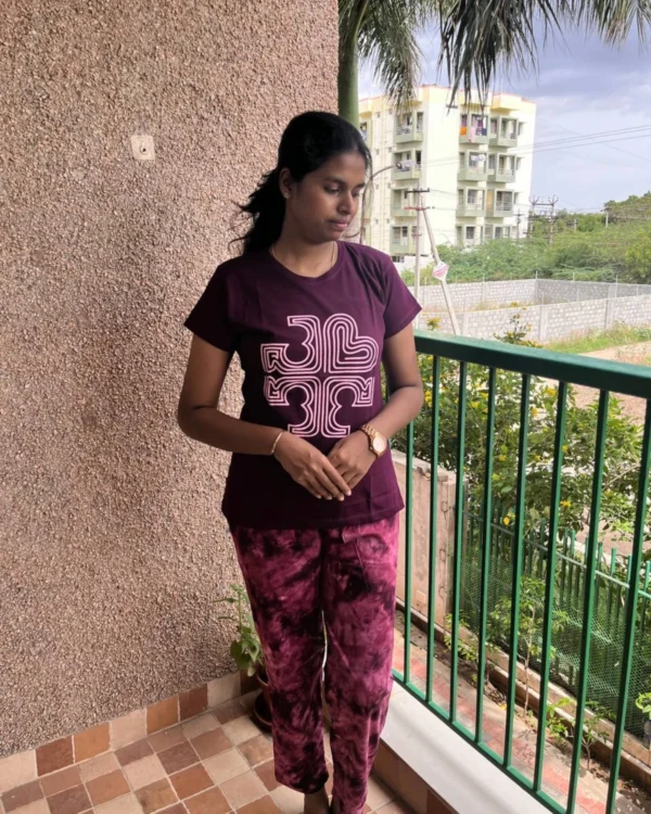 Wine Pyjama Set