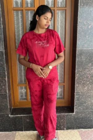 Red Tie and Dye Co-Ord Set