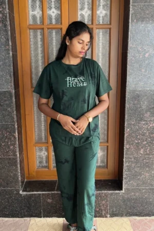 Green Tie and Dye Co-Ord Set