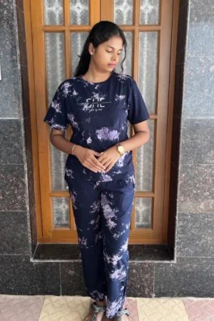 Navy Tie and Dye Co-Ord Set