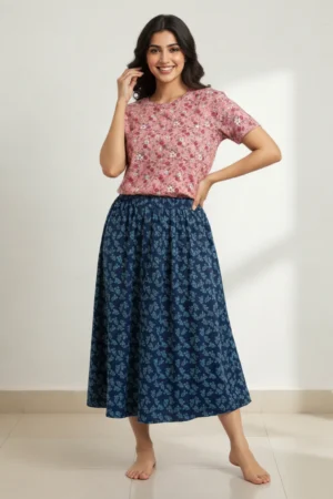 Pink Tshirt and skirt