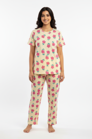 Yellow Flower Co-Ord Set