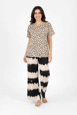 Brown Printed palazzo Set