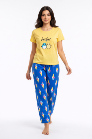 Soild Pyjama Set